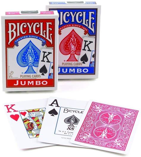 bicycle jumbo poker playing cards